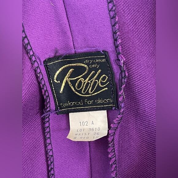 70s Vintage Roffe Purple Snow Suit with Matching Vest - Picture 4 of 15